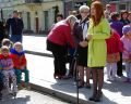 Korowód przedszkolaków z okazji 650 lecia Nadania Praw Miejskich Miastu Jasłu