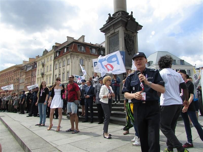 Uczniowie LO w Kołaczycach na X Przystanku PaT w Warszawie