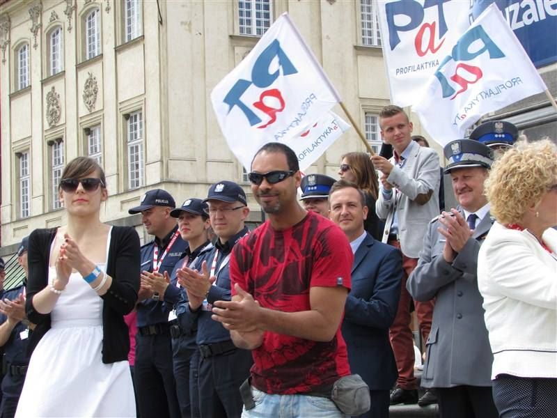 Uczniowie LO w Kołaczycach na X Przystanku PaT w Warszawie