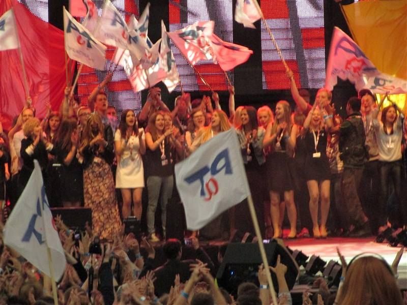 Uczniowie LO w Kołaczycach na X Przystanku PaT w Warszawie