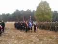 Uczniowie klas mundurowych Liceum Ogólnokształcącego w Kołaczycach w Żaganiu