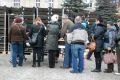 Jabłka dla mieszkańców na jasielskim rynku