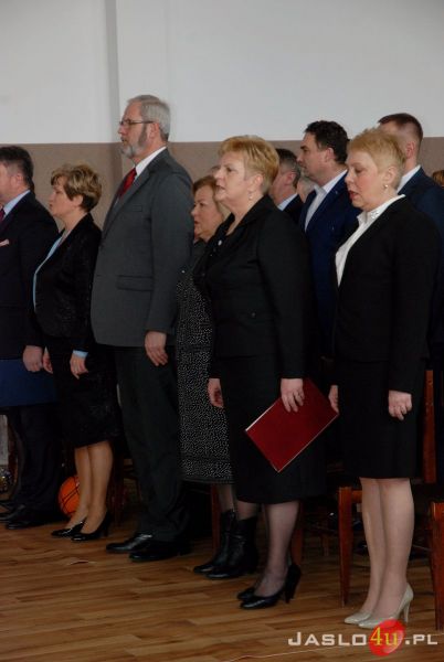 Uroczyste otwarcie sali gimnastycznej w SP nr 4 w Jaśle