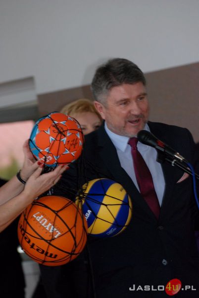 Uroczyste otwarcie sali gimnastycznej w SP nr 4 w Jaśle