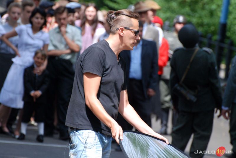 Zdjęcia do filmu "Akcja Pensjonat" na ulicach Jasła