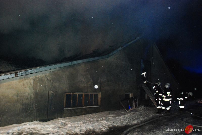 Pożar budynku gospodarczego w Trzcinicy