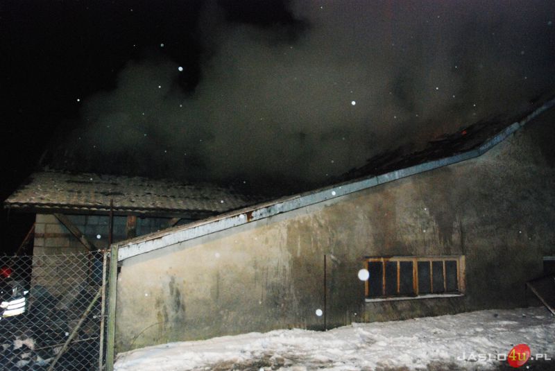 Pożar budynku gospodarczego w Trzcinicy