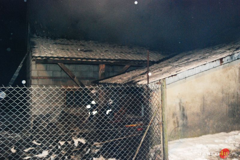 Pożar budynku gospodarczego w Trzcinicy