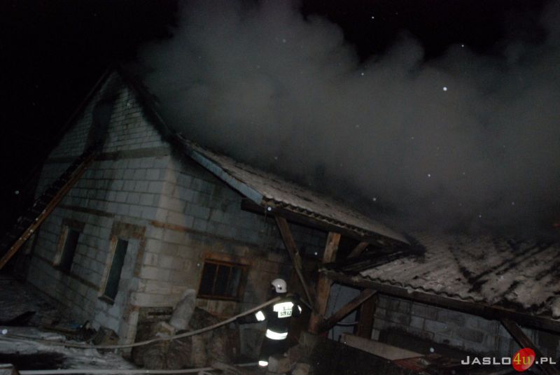 Pożar budynku gospodarczego w Trzcinicy