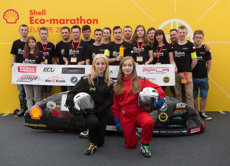 Drużyna ROTOR z PWSZ Krosno na Shell Eco-marathon 2017 w Londynie