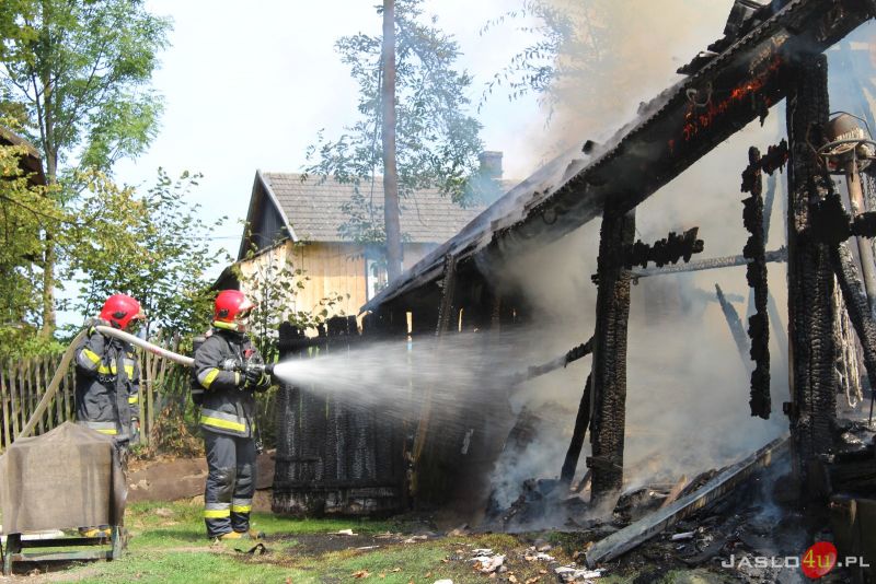 Pożar stodoły w Opaciu (18.08.2017)
