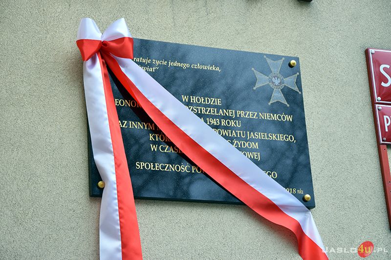 Odsłonięcie tablicy upamiętniającej postać Eleonory Goleń