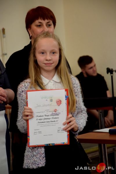 XI Edycja Konkursu pn."Testament Jana Pawła II" w Kołaczycach