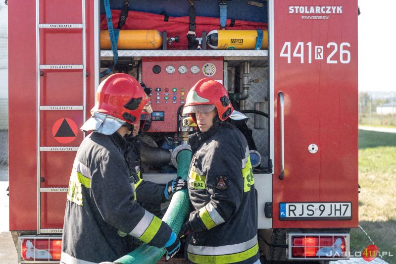 Ćwiczenia strażaków w Nowym Stylu
