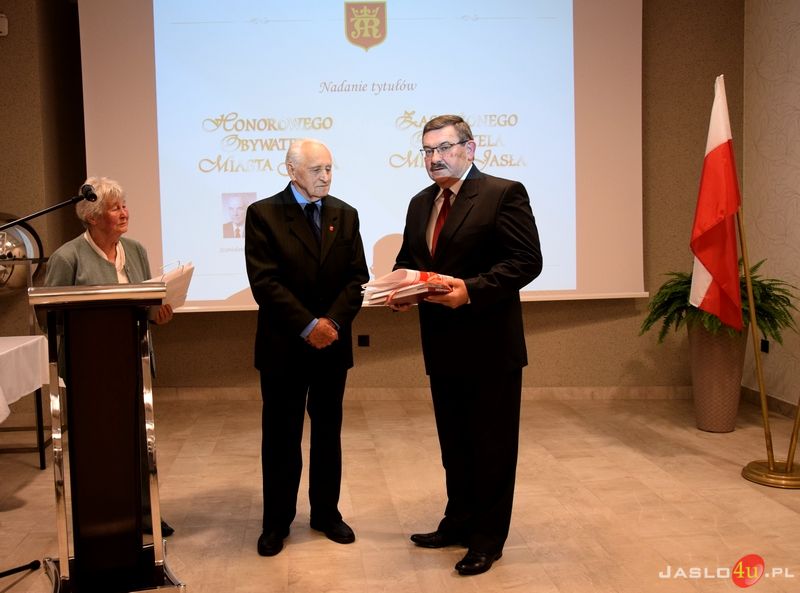 Nadanie tytułów Honorowego i Zasłużonego dla Miasta Jasła