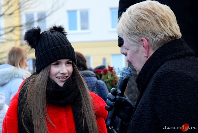 Powitanie Roksany Węgiel w Jaśle