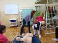 Wizyta uczennic Starptautiskā Cidesco Rīgas Kosmētikas skola z Łotwy w jasielskim Medyku