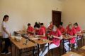 Wizyta uczennic Starptautiskā Cidesco Rīgas Kosmētikas skola z Łotwy w jasielskim Medyku