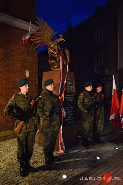Odsłonięcie pomnika Żołnierzy Wyklętych w Jaśle