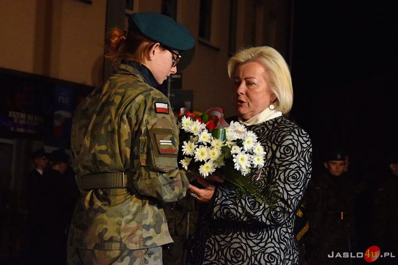 Odsłonięcie pomnika Żołnierzy Wyklętych w Jaśle