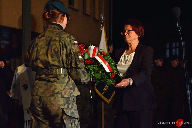 Odsłonięcie pomnika Żołnierzy Wyklętych w Jaśle