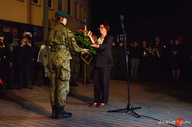 Odsłonięcie pomnika Żołnierzy Wyklętych w Jaśle