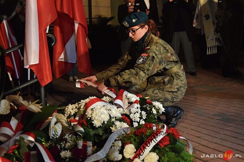 Odsłonięcie pomnika Żołnierzy Wyklętych w Jaśle