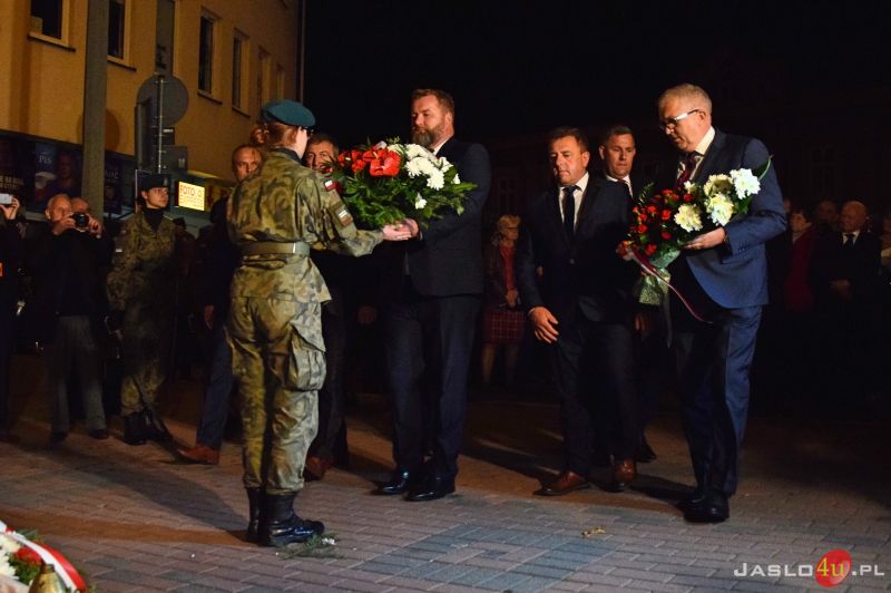 Odsłonięcie pomnika Żołnierzy Wyklętych w Jaśle
