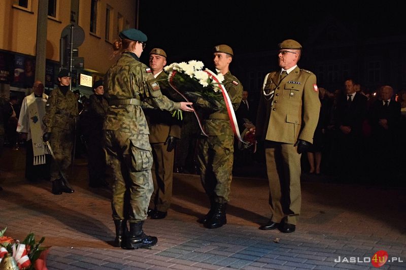 Odsłonięcie pomnika Żołnierzy Wyklętych w Jaśle