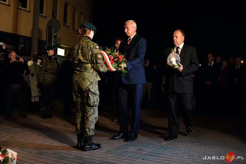 Odsłonięcie pomnika Żołnierzy Wyklętych w Jaśle