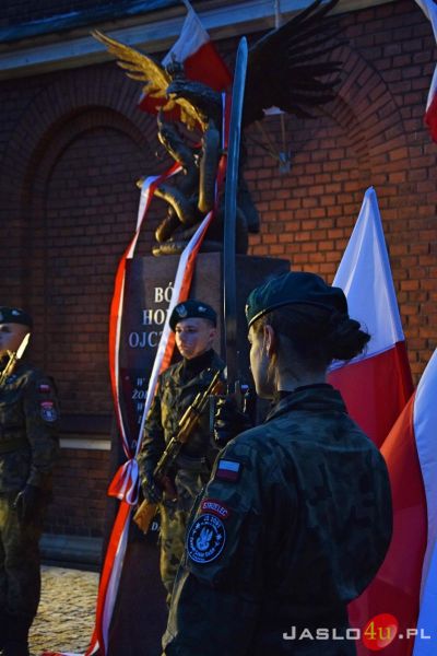 Odsłonięcie pomnika Żołnierzy Wyklętych w Jaśle