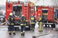 Pożar budynku biurowego przy ul. Niegłowickiej