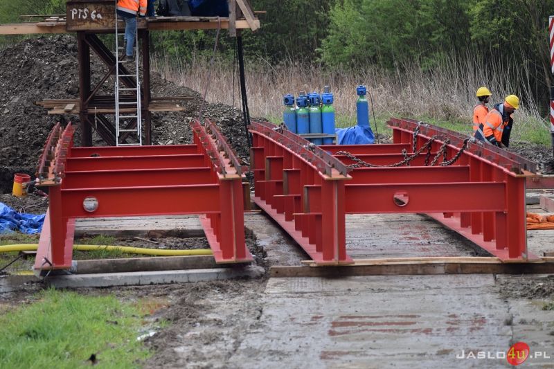 Budowa mostu na Wisłoce (os. Gądki) - 7.05.2020