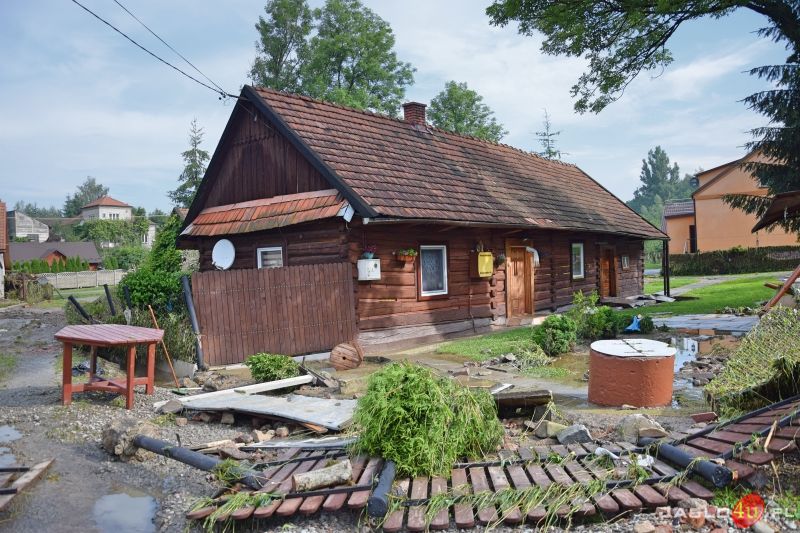 Katastrofalne skutki podtopień w powiecie jasielskim