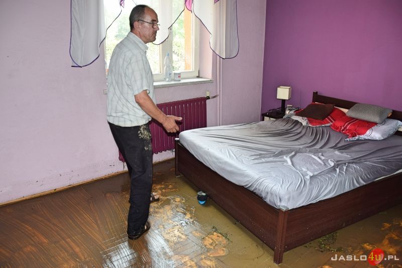 Katastrofalne skutki podtopień w powiecie jasielskim
