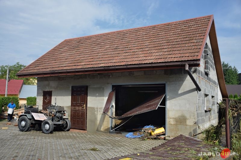 Katastrofalne skutki podtopień w powiecie jasielskim