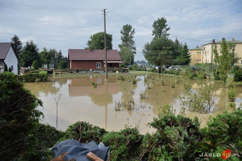 Katastrofalne skutki podtopień w powiecie jasielskim