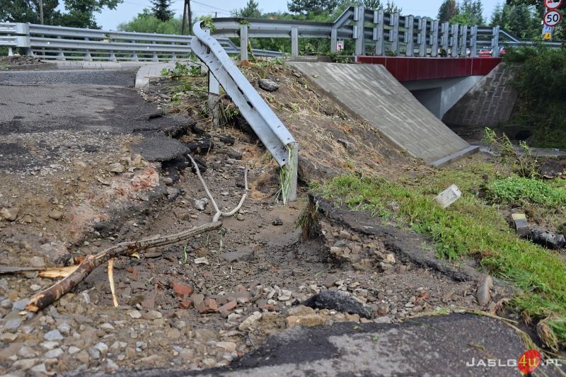 Katastrofalne skutki podtopień w powiecie jasielskim