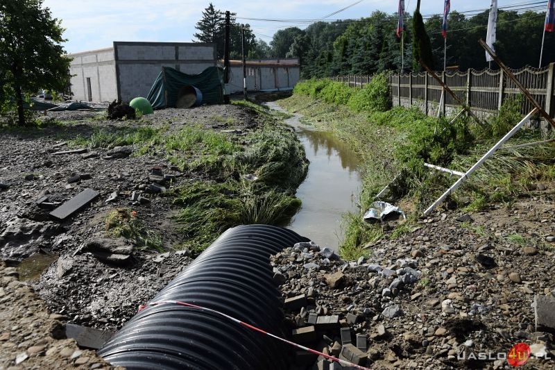 Katastrofalne skutki podtopień w powiecie jasielskim