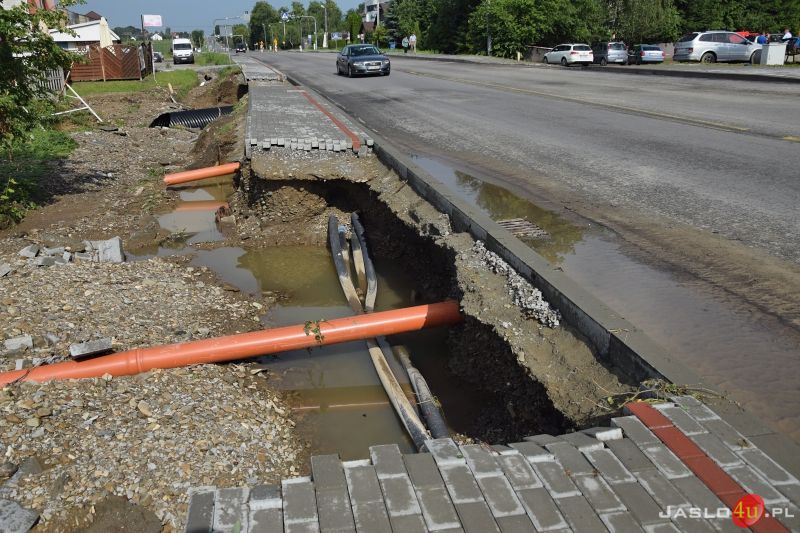 Katastrofalne skutki podtopień w powiecie jasielskim