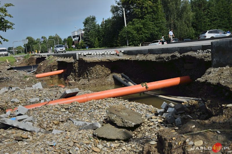 Katastrofalne skutki podtopień w powiecie jasielskim