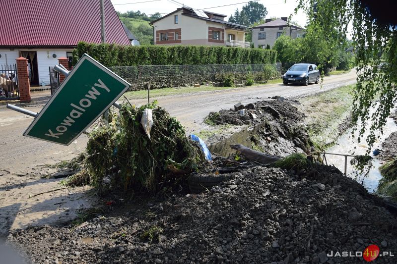 Katastrofalne skutki podtopień w powiecie jasielskim