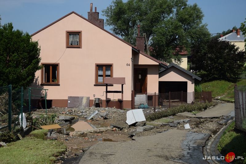 Katastrofalne skutki podtopień w powiecie jasielskim
