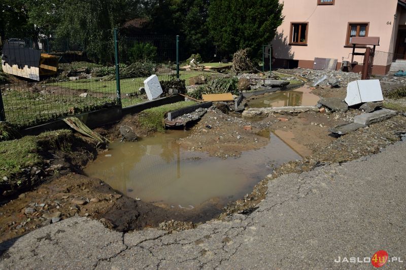 Katastrofalne skutki podtopień w powiecie jasielskim