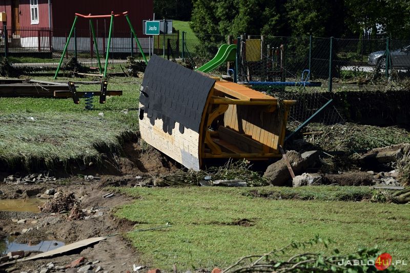 Katastrofalne skutki podtopień w powiecie jasielskim