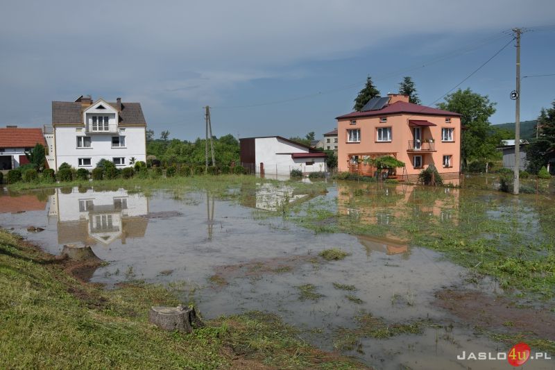 Katastrofalne skutki podtopień w powiecie jasielskim