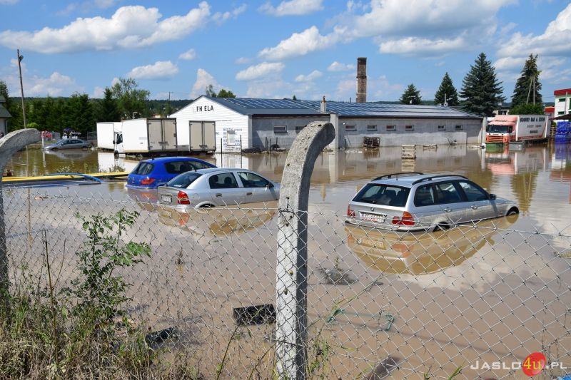 Podtopienia na jasielskich osiedlach Brzyszczki i Hankówka