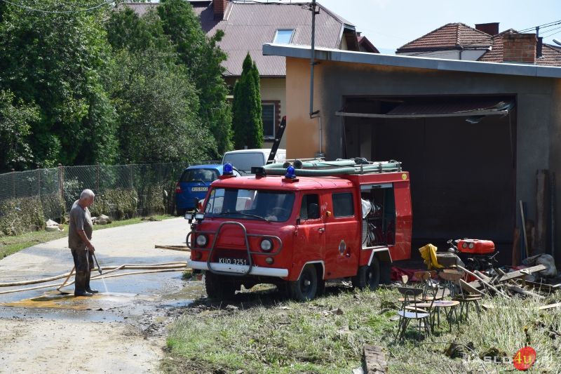 Podtopienia na jasielskich osiedlach Brzyszczki i Hankówka