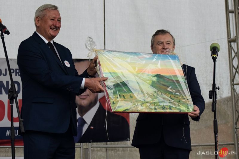 Wizyta wicepremiera Piotra Glińskiego w Trzcinicy k. Jasła