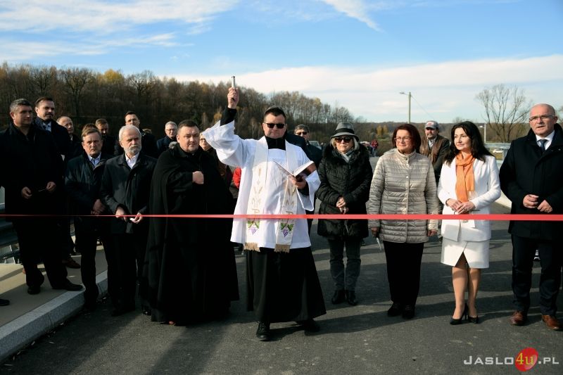 Uroczyste oddanie do użytku mostu na Jasiołce w Brzezówce